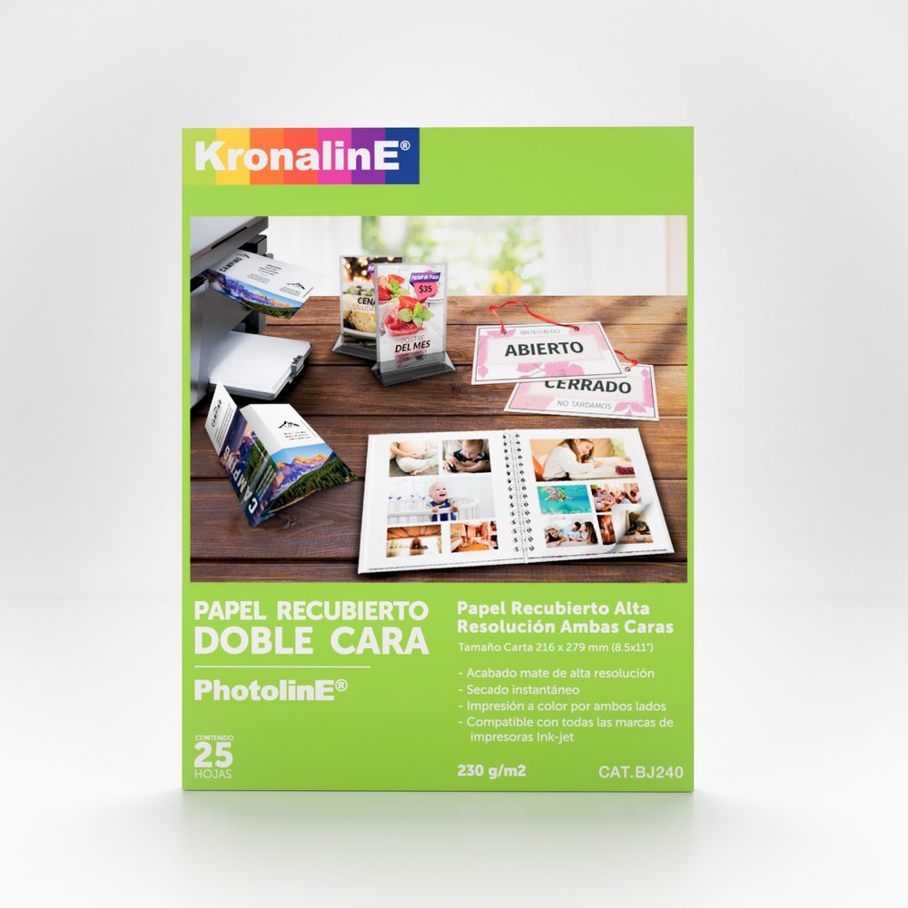 Papel fotografico Kronaline recubierto m