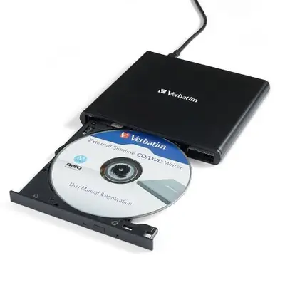 Grabadora Verbatim Slimline de CD/DVD