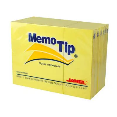 Notas Adhesivas Memo Tip amarillo 3x4