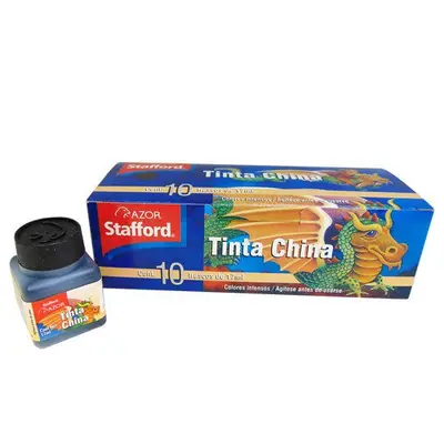 Tinta china Stafford color negro 17 ml