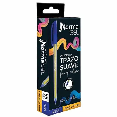 Boligrafo De Gel Punto Fino Caja C/12