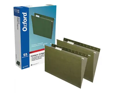Folder colgante Oxford oficio color verde