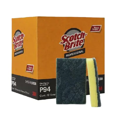Fibra esponja Scotch-Brite 3M tamaño grande para limpieza pesada, 1 pieza