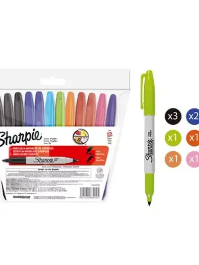 Marcador Sharpie doble punta surtido