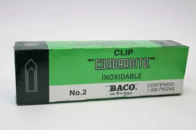 Clip BACO cuadrito No. 3 caja