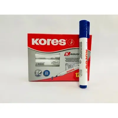 Marcador para pizarrón Kores, rojo, azul