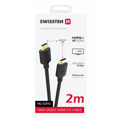 CABLESHDMI/MANHATTAN/356657/CABLE HDMI de Alta Velocidad 4K@60HZ con Ethernet, 2M