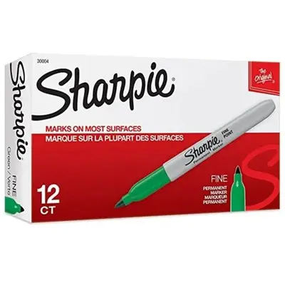 Marcador permanente Sharpie fino verde