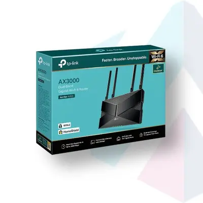 Router TP-Link Archer AX53 AX3000 Gigabit WIFI 6 Dual Band 2402 MBPS 4X4 - 1 WAN Gbe 4 LAN Gbe