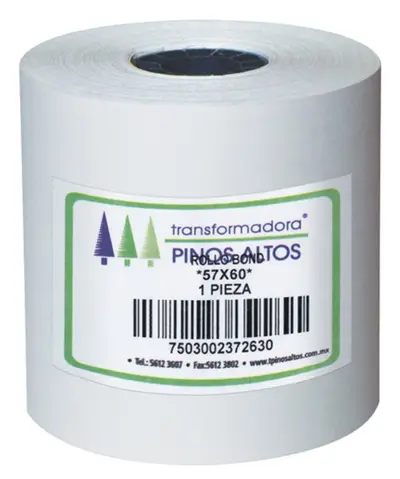 Rollo de papel bond Pinos Altos 57 x