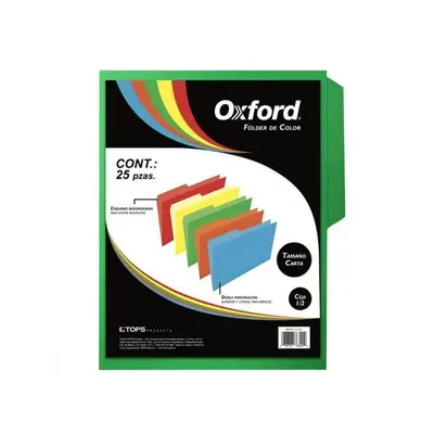 Folder de color Oxford carta color verde