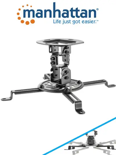 Soporte Proyector, Manhattan, 461191, P/techo o Muro, 43-65CM, 20KG