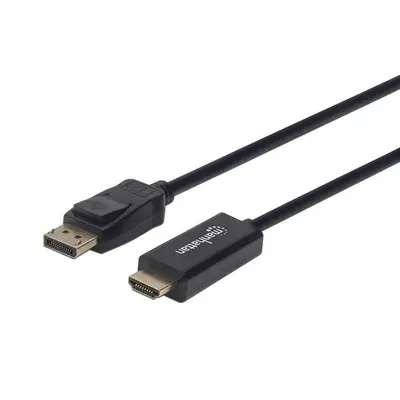 Cable Displayport, Manhattan, 153195, - HDMI M-m 4K 1.0M