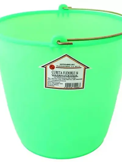 Cubeta flexible N. 14 de plastico