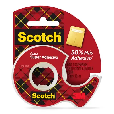 Cinta transparente Scotch Super Adhesiva