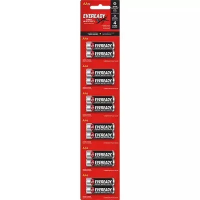 Pila EVEREADY AA tira con 12 pilas