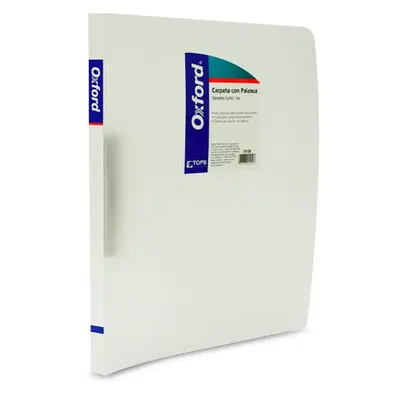 Carpeta con palanca Oxford carta color blanco