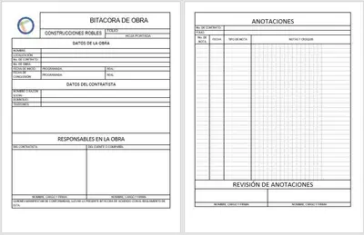Bitácora de Obra