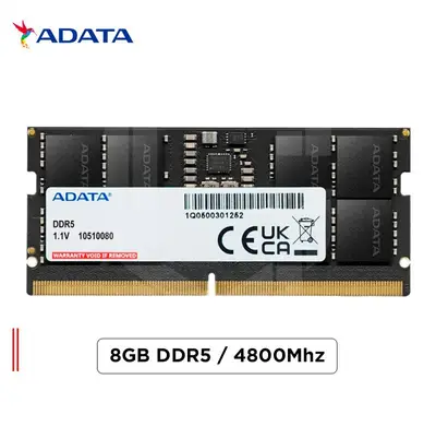 Memoria RAM AdataDDR5, 4800MHz, 8GB.
