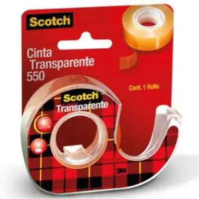 cinta 550 transparente Scotch 3M 19x30