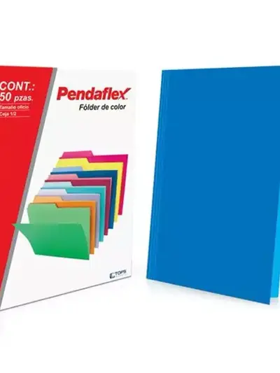 Folder manila Pendaflex oficio color azul