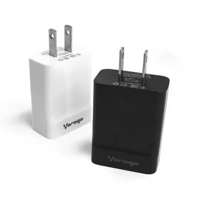 Cargador para Pared / Vorago / AU-302 / Carga Rapida / 3.0 a 1 USB / Negro