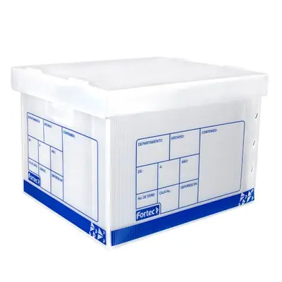 Caja de archivo plástica Fortec
