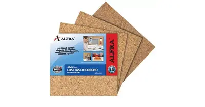 Loseta de corcho Alfra 30 x 30 cm