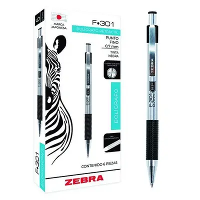 LM-Bolígrafo ZEBRA F-301 punto fino