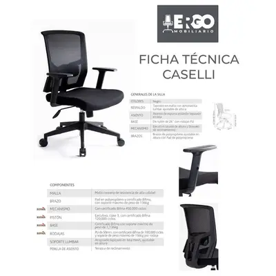 Silla ejecutiva ERGO mod. Caselli