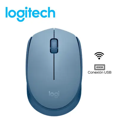 Mouse Logitech M170 Inalámbrico Gris azul