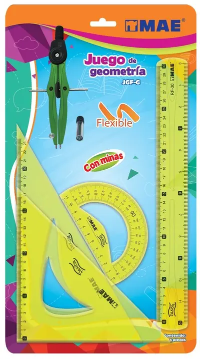 Juego de Geometría marca MAE Mediano