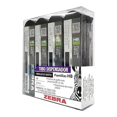 Puntillas de grafito ZEBRA HB punto fino