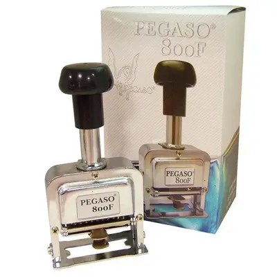 Foliador cromado Pegaso 8 dígitos.
