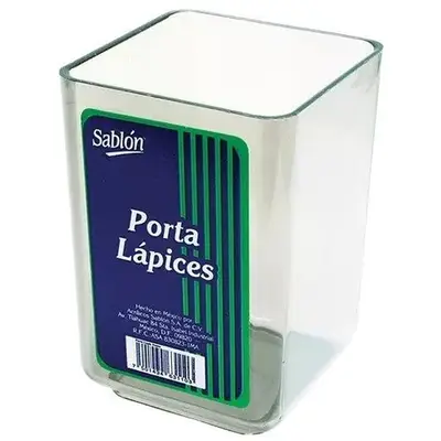 Porta lápices Sablón color cristal 6.3 x