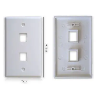 Tapa faceplate Brobotix 251702, 2 puerto