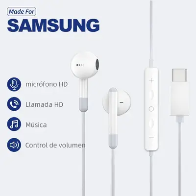 Audifonos Con Cable Tipo C Samsung Galaxy