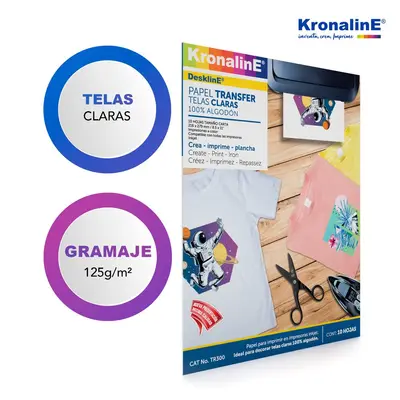 LM-Papel transfer Kronaline para tela