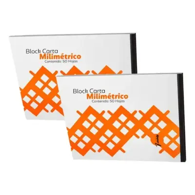 Block Rayter, tamaño carta milimétrico