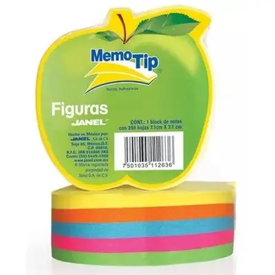 Notas Adhesivas Memo Tip forma manzana