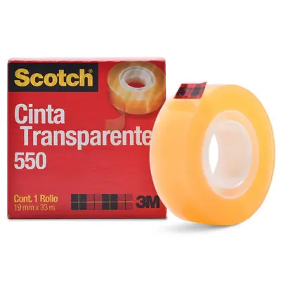 Cinta Scotch transparente 550 3M 19x33