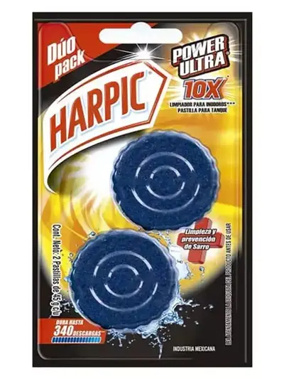 Harpic Pastilla Azul Duo Pack Blister