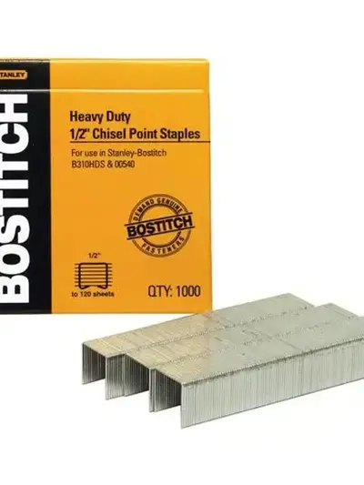 Grapas Bostitch de Uso Pesado , 1/2 Caja