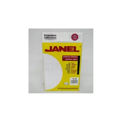 Etiqueta blanca JANEL clasica no. 2
