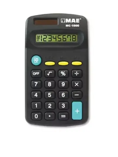 Calculadora de bolsillo 8 digitos mae