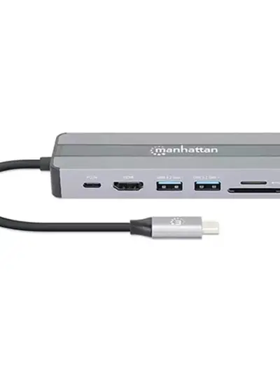 Docking Station Manhattan USB-C 7 puerto