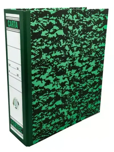 Registrador clásico Fortec carta color verde