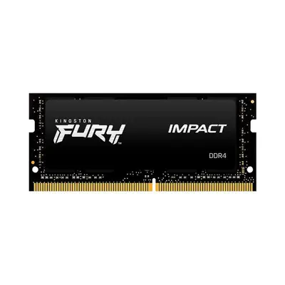 Memoria RAM Kingston Sodimm DDR4 16GB 3200MT/S Fury Impact Black CL20 260PIN 1.2V C/difusor de Calor P/laptop KF432S20IB/16