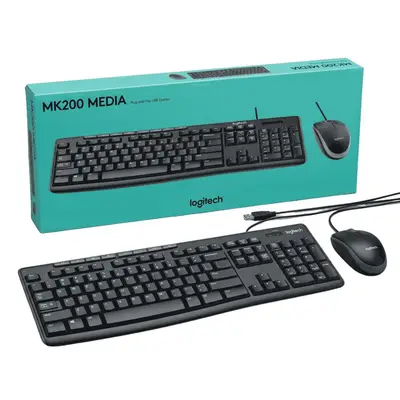 Kit Teclado y Mouse Logitech MK200