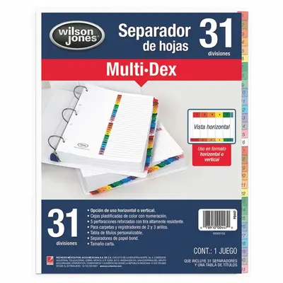 Separador multidex 31 divisiones ACCO
